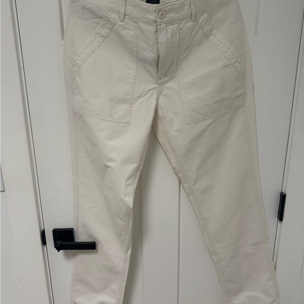 J. Crew Men's white Chinos size 32 rip stop cotton